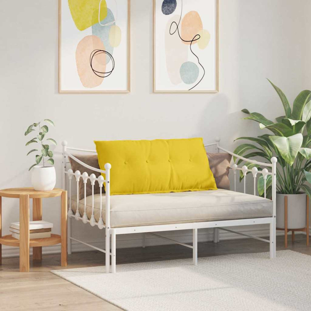 Produktbild för Ryggkudde Ljusgul 100 x 19 x 50 cm tyg