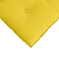 Produktbild för Ryggkudde Ljusgul 100 x 19 x 50 cm tyg