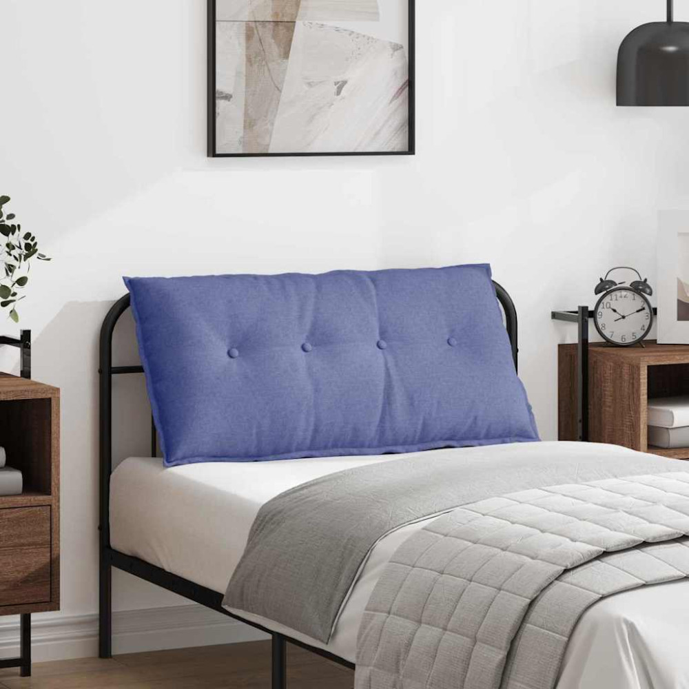 Produktbild för Ryggkudde Jeansblå 100 x 19 x 50 cm tyg