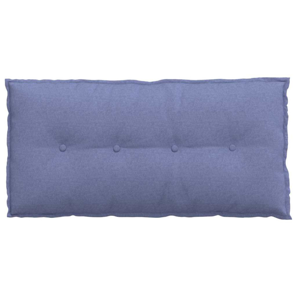 Produktbild för Ryggkudde Jeansblå 100 x 19 x 50 cm tyg