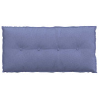Produktbild för Ryggkudde Jeansblå 100 x 19 x 50 cm tyg