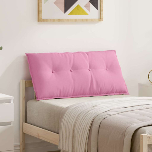 vidaXL Ryggkudde Rosa 100 x 19 x 50 cm tyg