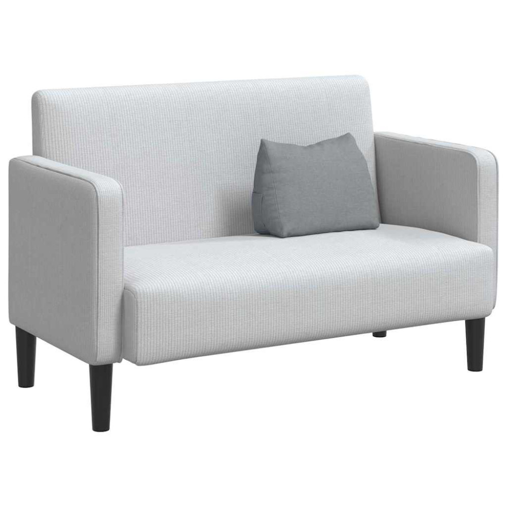 Produktbild för Ryggkudde Ljusgrå 45 x 20 x 35 cm tyg