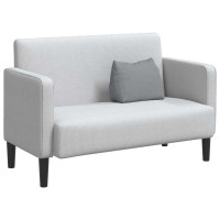 Produktbild för Ryggkudde Ljusgrå 45 x 20 x 35 cm tyg