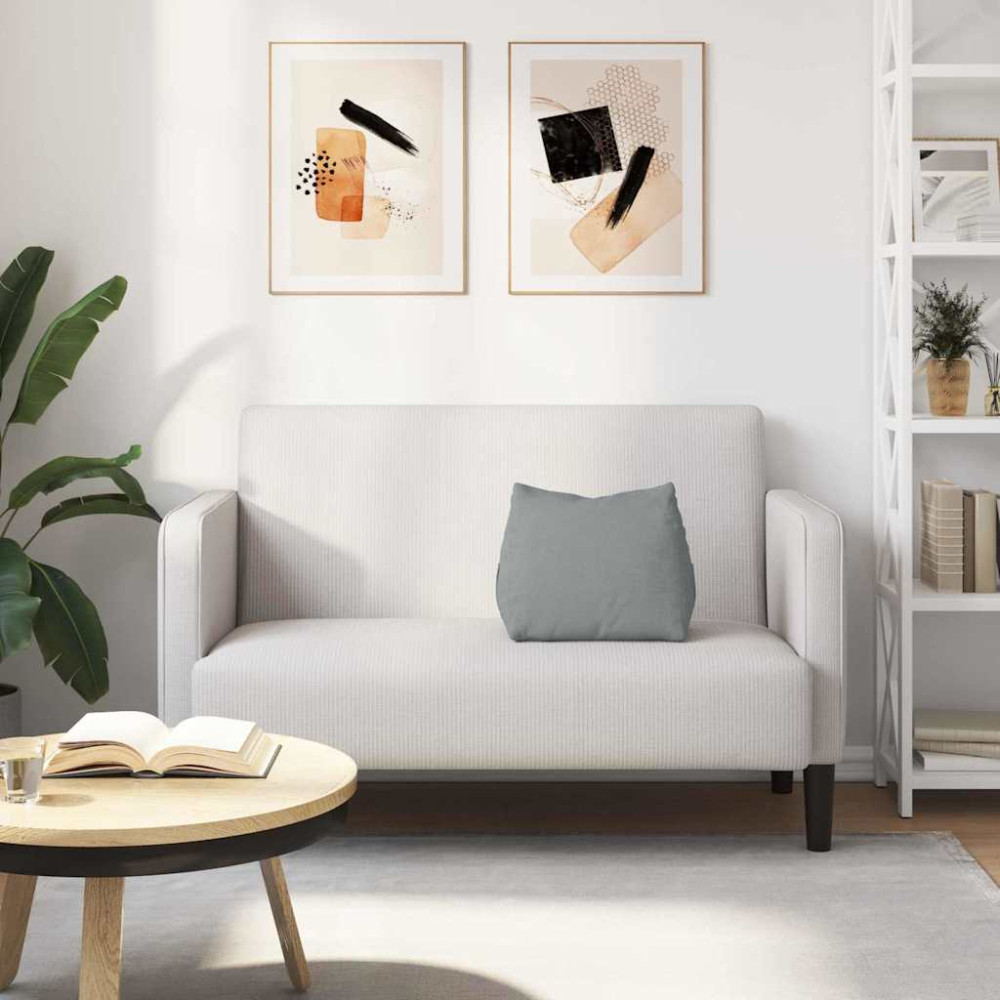 Produktbild för Ryggkudde Ljusgrå 45 x 20 x 35 cm tyg