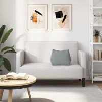 Produktbild för Ryggkudde Ljusgrå 45 x 20 x 35 cm tyg