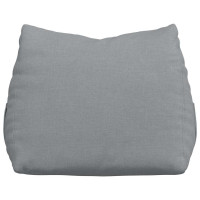 Produktbild för Ryggkudde Ljusgrå 45 x 20 x 35 cm tyg