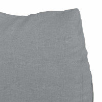 Produktbild för Ryggkudde Ljusgrå 45 x 20 x 35 cm tyg
