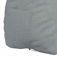 Produktbild för Ryggkudde Ljusgrå 45 x 20 x 35 cm tyg
