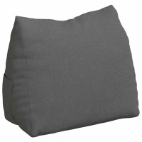 Produktbild för Ryggkudde Mörkgrå 45 x 20 x 35 cm tyg