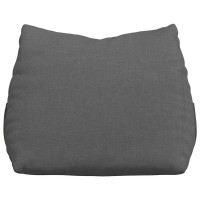 Produktbild för Ryggkudde Mörkgrå 45 x 20 x 35 cm tyg