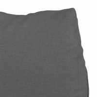 Produktbild för Ryggkudde Mörkgrå 45 x 20 x 35 cm tyg