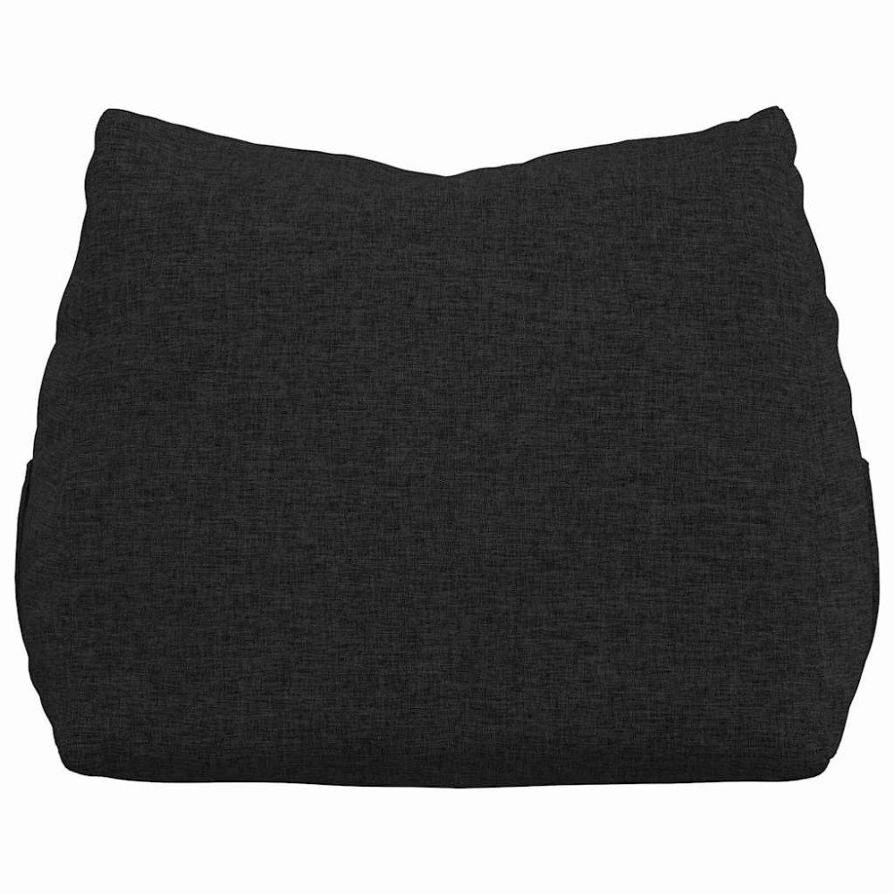 Produktbild för Ryggkudde Svart 45 x 20 x 35 cm tyg