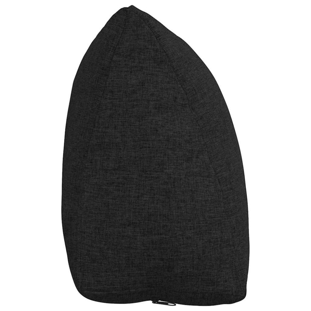 Produktbild för Ryggkudde Svart 45 x 20 x 35 cm tyg