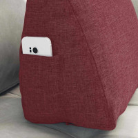 Produktbild för Ryggkudde Vinröd 45 x 20 x 35 cm tyg