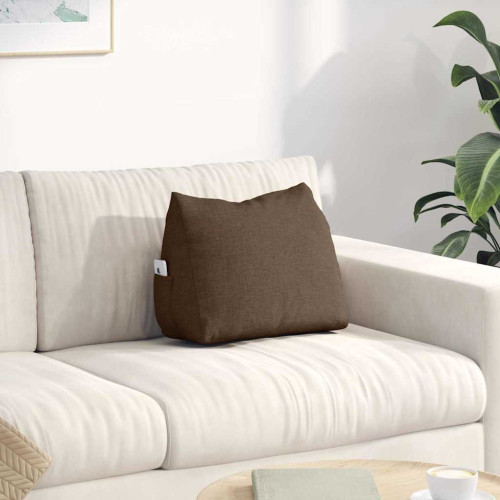 vidaXL Ryggkudde Brun 45 x 20 x 35 cm tyg