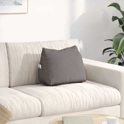 vidaXL Ryggkudde Taupe 45 x 20 x 35 cm tyg