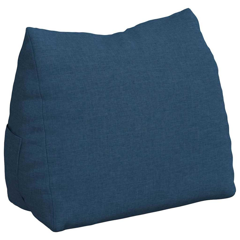 Produktbild för Ryggkudde Blå 45 x 20 x 35 cm tyg