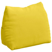 Produktbild för Ryggkudde Ljusgul 45 x 20 x 35 cm tyg