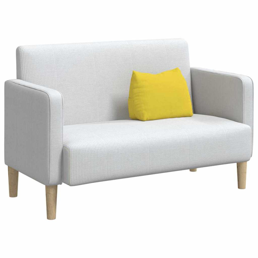 Produktbild för Ryggkudde Ljusgul 45 x 20 x 35 cm tyg