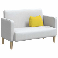 Produktbild för Ryggkudde Ljusgul 45 x 20 x 35 cm tyg