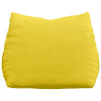 Produktbild för Ryggkudde Ljusgul 45 x 20 x 35 cm tyg