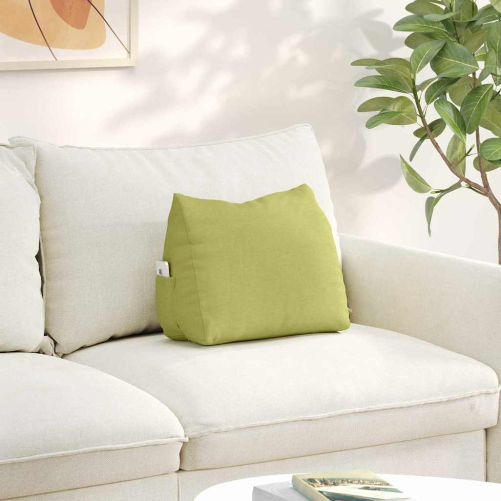 Produktbild för Ryggkudde Ljusgrön 45 x 20 x 35 cm tyg