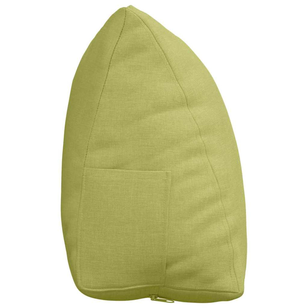 Produktbild för Ryggkudde Ljusgrön 45 x 20 x 35 cm tyg