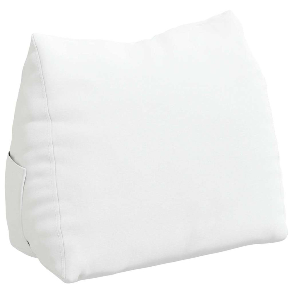 Produktbild för Ryggkudde Vit 45 x 20 x 35 cm tyg