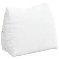 Produktbild för Ryggkudde Vit 45 x 20 x 35 cm tyg