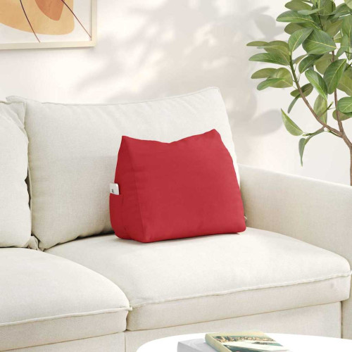 vidaXL Ryggkudde Röd 45 x 20 x 35 cm tyg