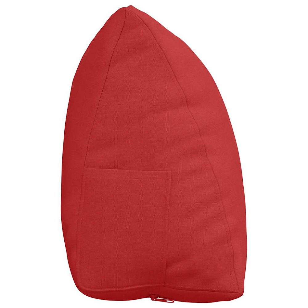 Produktbild för Ryggkudde Röd 45 x 20 x 35 cm tyg