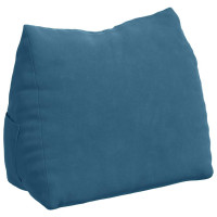 Produktbild för Ryggkudde Blå 45 x 20 x 35 cm Kordread tyg