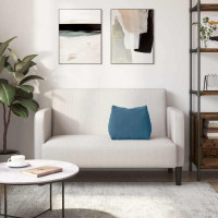 Produktbild för Ryggkudde Blå 45 x 20 x 35 cm Kordread tyg