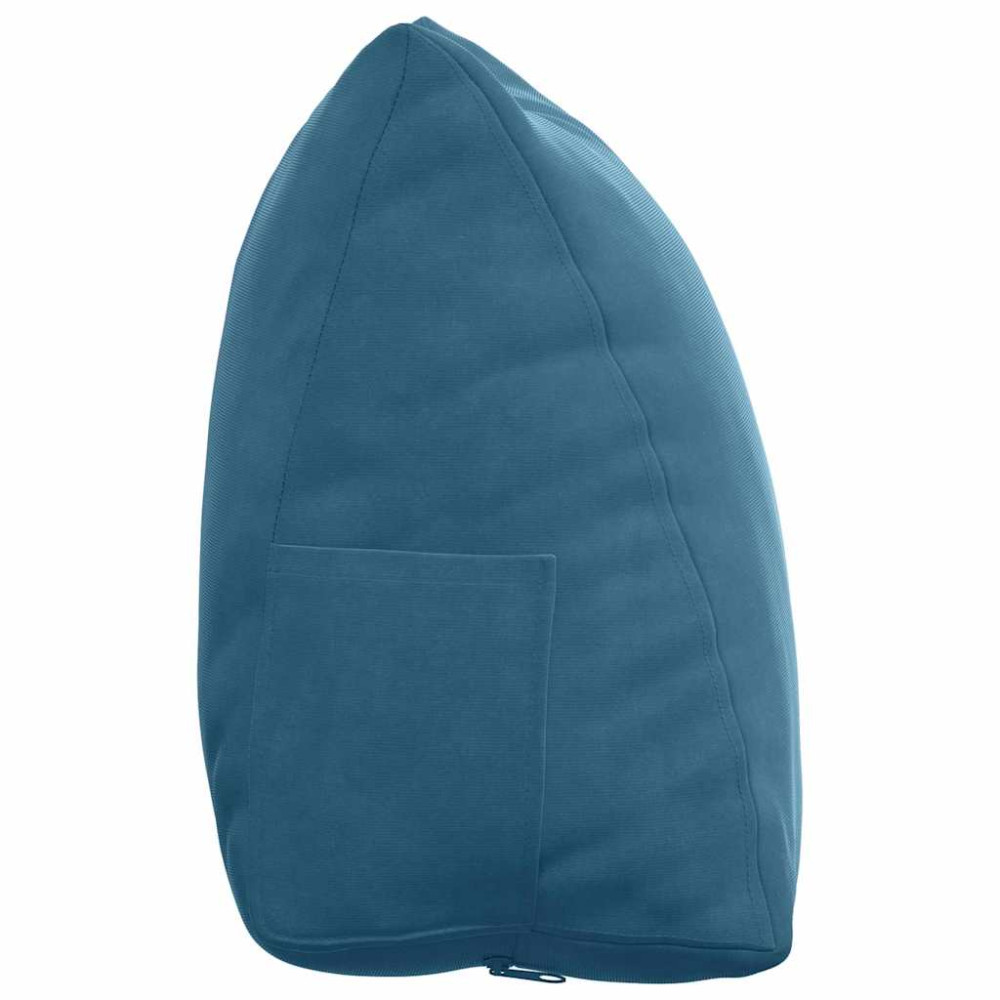 Produktbild för Ryggkudde Blå 45 x 20 x 35 cm Kordread tyg