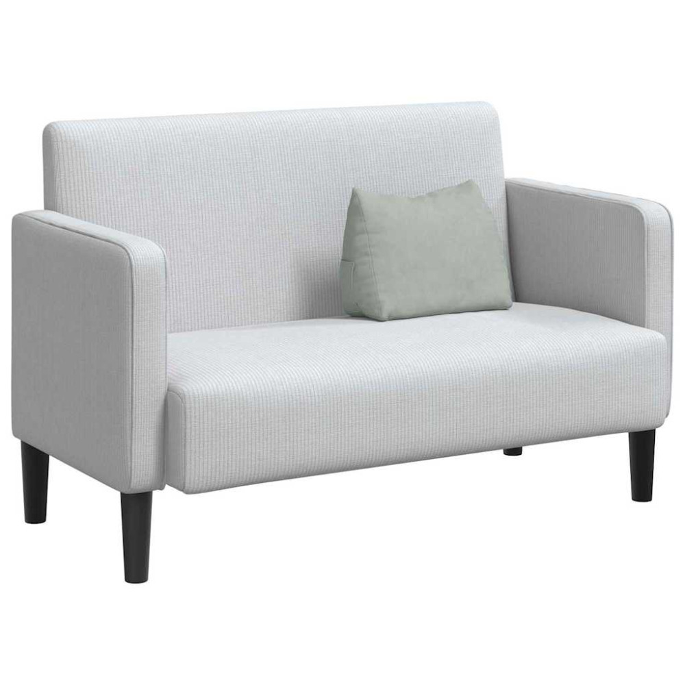 Produktbild för Ryggkudde Ljusgrå 45 x 20 x 35 cm Kordread tyg