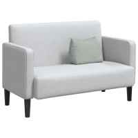 Produktbild för Ryggkudde Ljusgrå 45 x 20 x 35 cm Kordread tyg