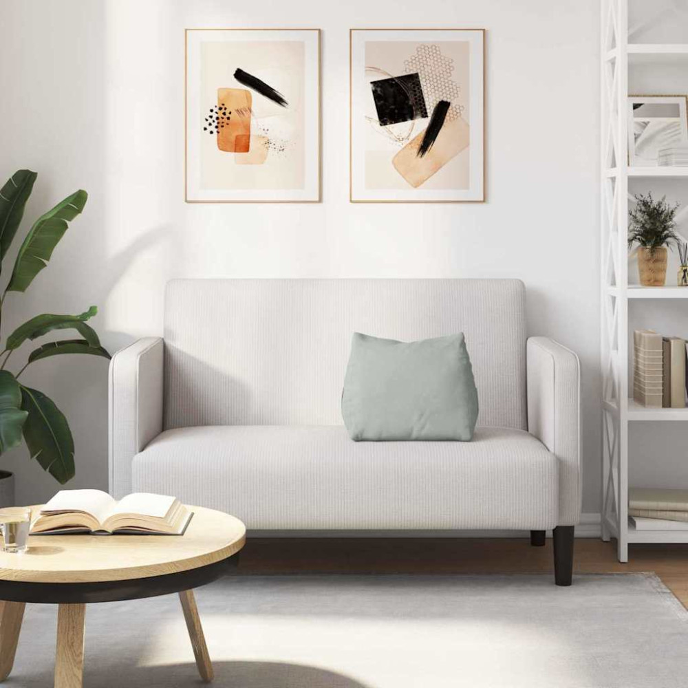 Produktbild för Ryggkudde Ljusgrå 45 x 20 x 35 cm Kordread tyg