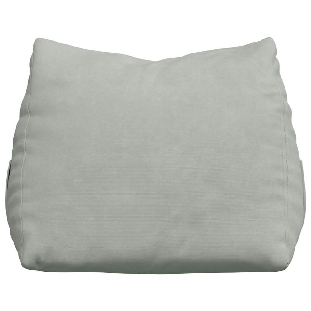 Produktbild för Ryggkudde Ljusgrå 45 x 20 x 35 cm Kordread tyg