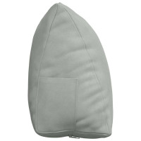 Produktbild för Ryggkudde Ljusgrå 45 x 20 x 35 cm Kordread tyg