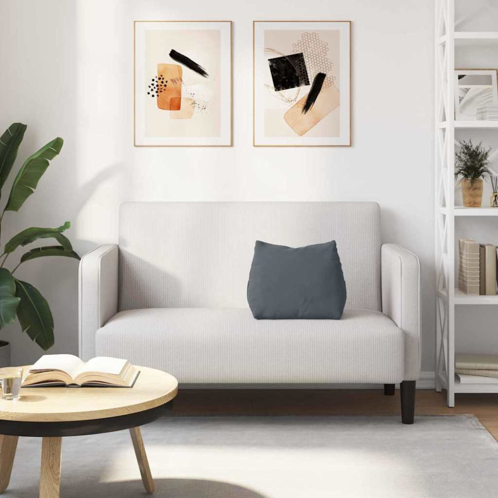 Produktbild för Ryggkudde Mörkgrå 45 x 20 x 35 cm Kordread tyg
