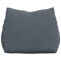 Produktbild för Ryggkudde Mörkgrå 45 x 20 x 35 cm Kordread tyg