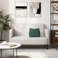 Produktbild för Ryggkudde Mörkgrön 45 x 20 x 35 cm Kordread tyg