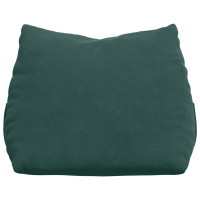 Produktbild för Ryggkudde Mörkgrön 45 x 20 x 35 cm Kordread tyg