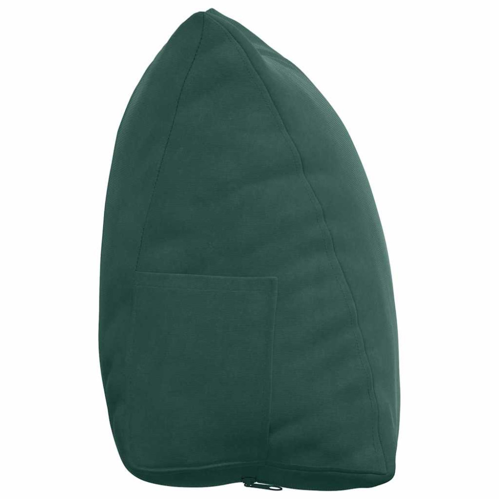 Produktbild för Ryggkudde Mörkgrön 45 x 20 x 35 cm Kordread tyg