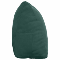 Produktbild för Ryggkudde Mörkgrön 45 x 20 x 35 cm Kordread tyg