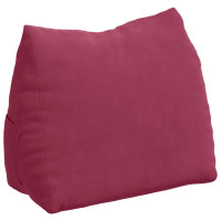 Produktbild för Ryggkudde Vinröd 45 x 20 x 35 cm Kordread tyg