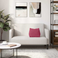 Produktbild för Ryggkudde Vinröd 45 x 20 x 35 cm Kordread tyg