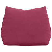 Produktbild för Ryggkudde Vinröd 45 x 20 x 35 cm Kordread tyg