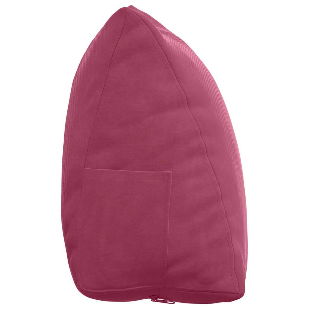 Produktbild för Ryggkudde Vinröd 45 x 20 x 35 cm Kordread tyg